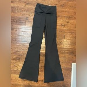 Never Worn Fold over Black Flair Leggings from Aerie